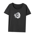 thumbnail image 3 of Camiseta para Mujer Trajes de Verano Camiseta con Cuello Redondo para Uso Diario Holiday Street SG, 3 of 7
