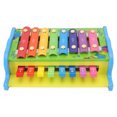 thumbnail image 2 of Kids Xylophone, Colorful Xylophone Toy 2 In 1 Wooden Early Education Instrument Elephant Pattern  For Kids For Home, 2 of 8