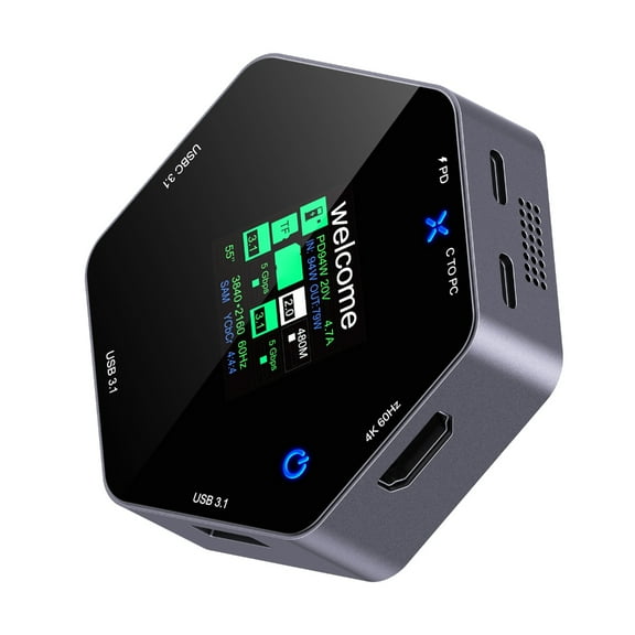 Huhudde Multiport USB C Dock with 4K@60Hz Display and Power Delivery for Enhances Connectivitys