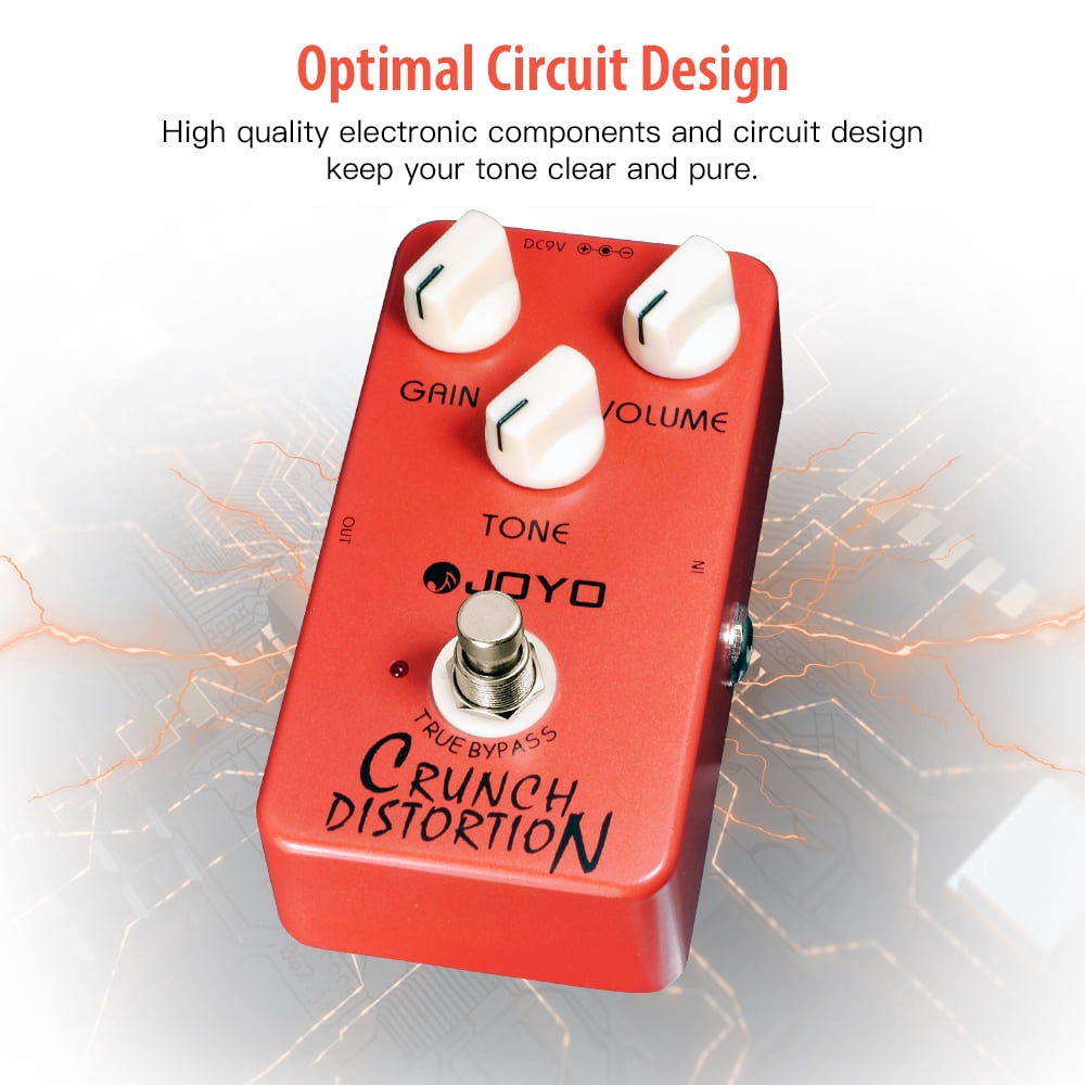 JOYO JF-03 Crunch Distortion Guitar Pedal British Marshall Classic Rock Distortion