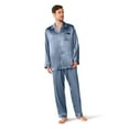 thumbnail image 2 of Global Men Flannel Pajama Set Dark Blue Color GLOBAL Men's 100 2 of 13
