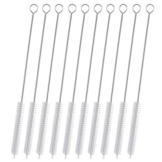 Cepillo limpiador de pajitas extralargo de 12 pulgadas, extra ancho, 12 mm de diámetro, cepillos de pajita para limpiar pajitas, cepillo de limpieza de pajitas para tubos, botella de agua, vaso para s
