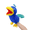 Blue, variant on Just qunseen 13.8 Inch Owl Hand Puppet Plush Toy Interactive Storytelling For Kids