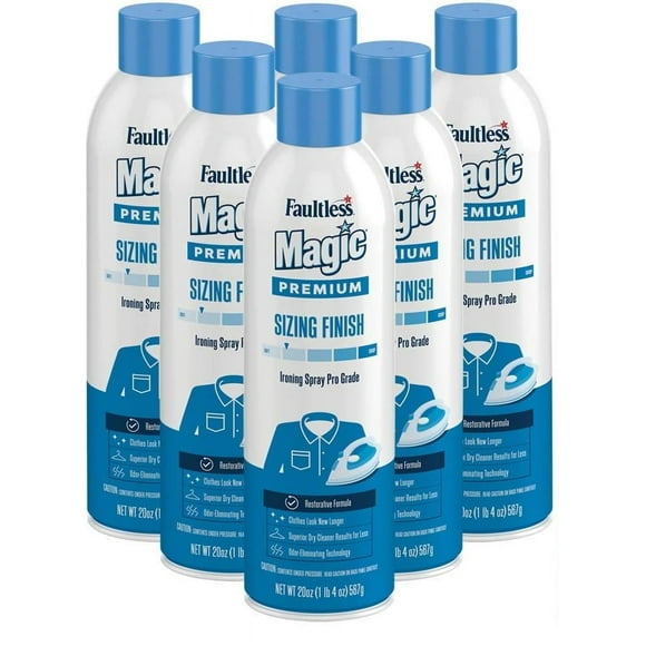 Faultless Starch Magic Sizing Fabric Finish, 20 oz (Pack of 6)
