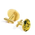 thumbnail image 3 of Banana Stylish Stainless Steel Shirt Cufflinks - for Dress Shirts and Suits - Versatile for Any Occasion, 3 of 6