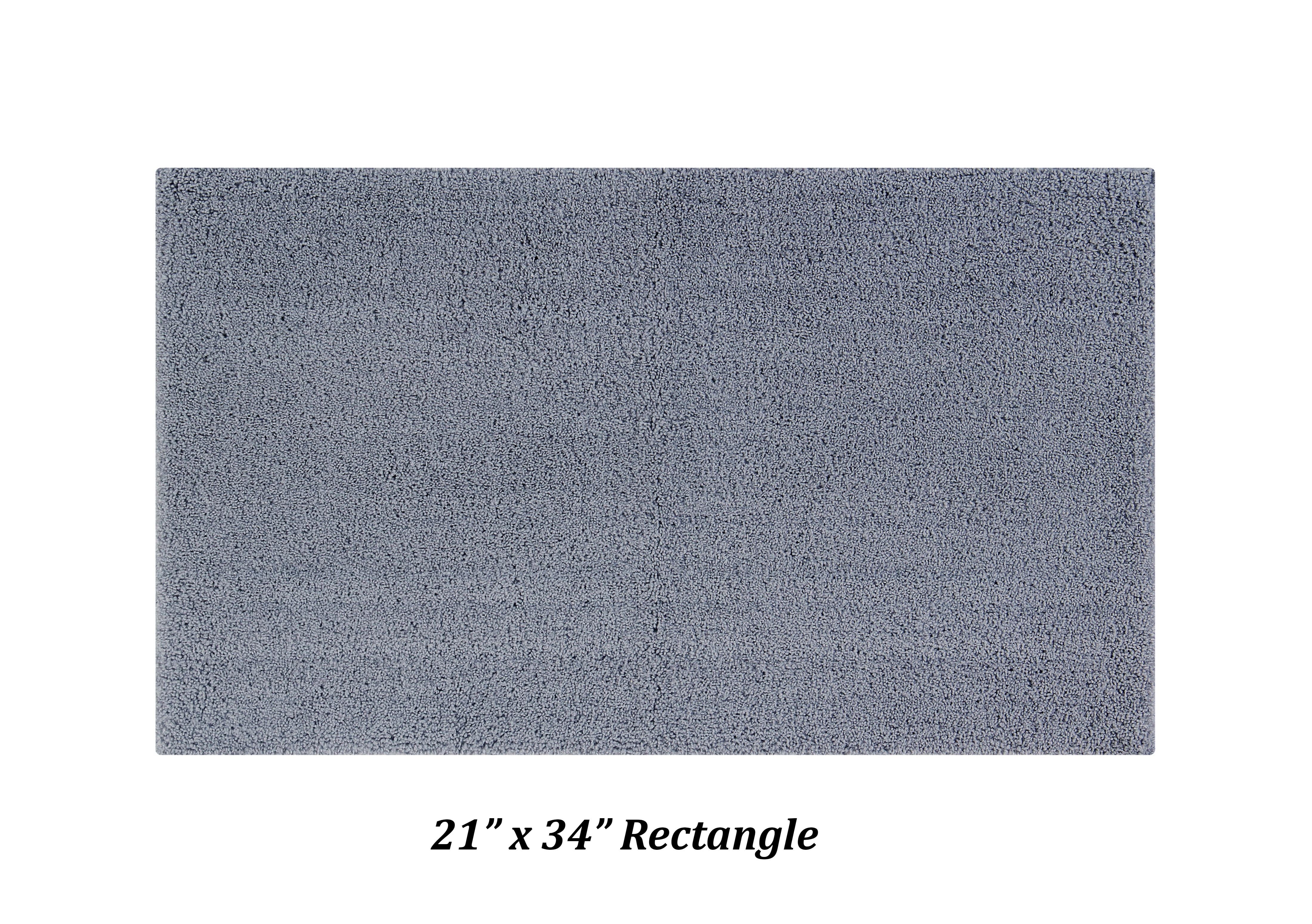 Better Trends 5 Piece Bathroom Rug Set 100% Polyester Bath Rug, Water Absorbent Non-Slip Bath Mat Machine Washable Micro Plush Collection - Gray