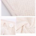 thumbnail image 4 of Paquete de 2 toallas para el cabello, toalla para secar el cabello con botón, toalla para el cabello de microfibra, gorro para el cabello seco, gorro de baño (rosa y beige), 4 of 7