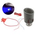 thumbnail image 4 of Guardoinrt Car Universal Carbon Fiber Style Tailpipe Tip Muffler 03 Blue Light adjustable 1Set, 4 of 6