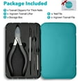 thumbnail image 6 of RONAVO Toenail Clippers for Thick Nails - Nail Clippers Set for Men.Heavy Duty Professional Thick & Ingrown Toe Nail Clipper, Large Toenail Scissors for Elderly/Mens/Women,Long Handle Safety (B, 6 of 9