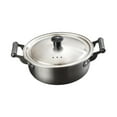 thumbnail image 3 of deevoka Korea Ramen Pot Home Noodles Cooking Pot Seafood Pot for Camping Hiking Eggs 18cm, 3 of 9