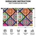 thumbnail image 2 of Blackout Kids Curtains,Multicolor Ethnic Mandala Pattern Childrens Insulated Curtains Set Of 2,Bedroom Essentials,Toddler Room Decor 52x63in(132x160cm), 2 of 5