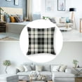 thumbnail image 5 of Fenyluxe Set of 2 Black and White Buffalo Plaid Pillow Covers Outdoor Christmas Check Throw Pillow Cover Winter Farmhouse Decorations Pillow Cases for Sofa Couch Home Decor White, 5 of 7