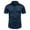 Blue, variant on Kaemgyyd Mens Dress Shirts Summer Short Sleeve Button down Formal Shirts Soft Solid Collar Work Business Casual Tops