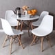 thumbnail image 1 of Juego de comedor Eames Replica White con mesa de 80 cm y 4 sillas, 1 of 1