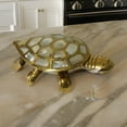 thumbnail image 4 of Religious Golden Brass Diamond-Shaped Wish Fulfilling Tortoise Turtle: A Feng Shui Charm for Home Décor and Positive Energy (3.5 inch_1PC), 4 of 5