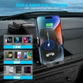 thumbnail image 4 of delpattern Wireless Car Charger 15W Fast Wireless Charger for Car Auto Clamping, Fit for iPhone 15 14 13 12 11 Pro Max Xs, Samsung Galaxy S23 Ultra S22 S21 S20 S10 S9 Note 9, 4 of 9