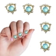 thumbnail image 1 of 15 brocas para manicura de circonitas de aleación con forma de corazón, adornos para uñas de diamantes blancos, rojos, naranjas y azules, 1 of 6