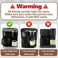 thumbnail image 3 of 12 Cup Coffee Pot Replacement Only Compatible with Keurig K-DUO 5100 Coffee Machine, Carafe Replacement for K-DUO 5100, Durable & Reliable to Restore Brewer Performance, 3 of 8
