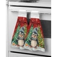 thumbnail image 2 of Towels Microfiber Absorbent Soft Dry Quick Cloth Hanging Bathroom Kitchen Towels Hand Vintage Painted Hand Abstract Painting Oil, 2 of 7
