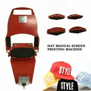 Miumaeov Hat Clamp Silk Screen Printing Press Machine Hat Printer Multi-Color Print DIY with Standard Platen Screen Printing Pallet