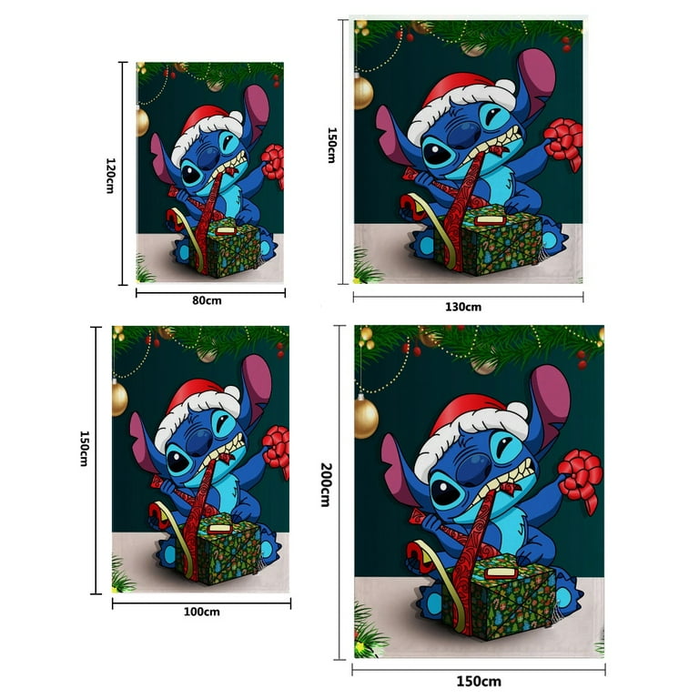 Movies Lilo & Stitch Christmas Blanket for All Season Super Soft Flannel Fleece Throws Blanket Best Gifts Blanket for Adults Teen/XXS-80*120cm, Other