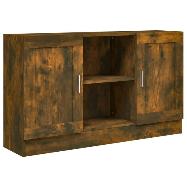 vidaXL Sideboard Smoked Oak 120x30.5x70 cm Engineered Wood