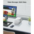 thumbnail image 7 of ORICO 4 Bay Hard Drive Enclosure Aluminum USB3.0 to SATA with Bracket for 2.5 3.5 inch SSD HDD Screws Mounting Hard Drive Enclosure Support 80TB(4x20TB)-WS400U3, 7 of 7