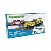 Scalextric 1/32 Radius 3 10° Banked Curve 45° x 2 Pieces C8297