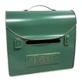 thumbnail image 2 of DimyFew Wall Mount Briefcase Mailbox Metal Vintage Mailbox for Outside Home Entryway Green, 2 of 8