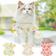 thumbnail image 7 of Moocorvic Pet Dresses Floral Cat Pullover Cute Spring Outfits for Photo Sessions Outdoor Daily Wear, 7 of 7