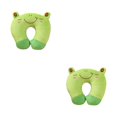 thumbnail image 2 of Moyic Almohadas suaves en forma de U portátiles y cómodas para la comodidad del viaje Lindas almohadas en forma de U Rana para dormir 26 * rana 26*30cm 2Conjunto, 2 of 6