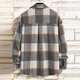 thumbnail image 4 of Ceisia Men Fashion Casual Printed Long Sleeve Turndown Collar Button Front Gift Daily Work Party Versatile Shirt Top, 4 of 7