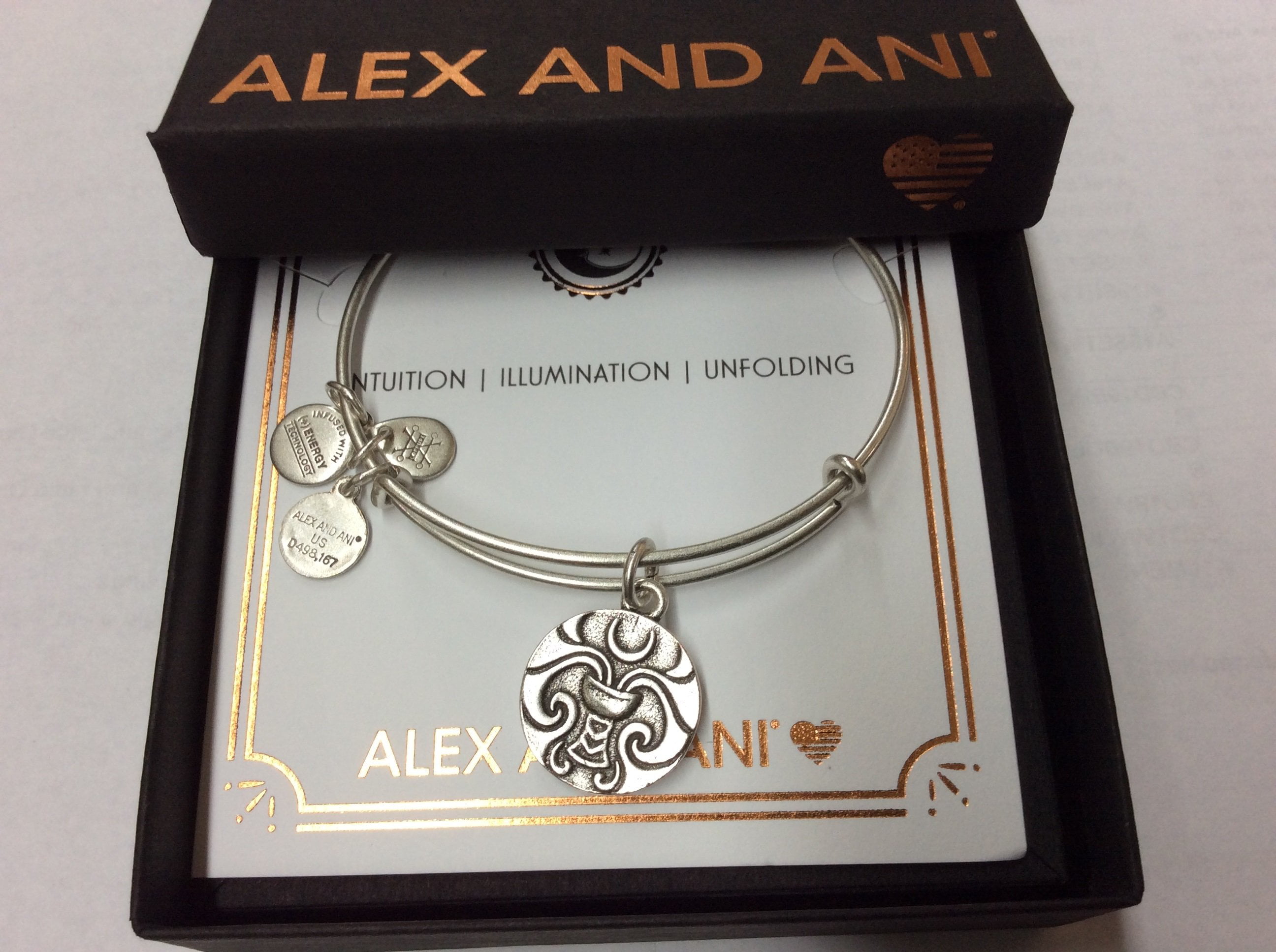 Alex and Ani Be Present in All Things Set of 3 Bangle Bracelet 