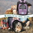 thumbnail image 7 of PetAmi Pet Backpack Carrier for Dog Cat, Expandable Cat Carrier Backpack for Travel Hiking, Airline Approved Cat Backpacks For Small Medium Dog Puppy Large Cat, Extended Dog Cat Carrier, Purple, 7 of 7