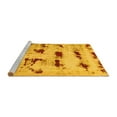 thumbnail image 2 of Ahgly Company Machine Washable Indoor Square Persian Yellow Bohemian Area Rugs, 8' Square, 2 of 4