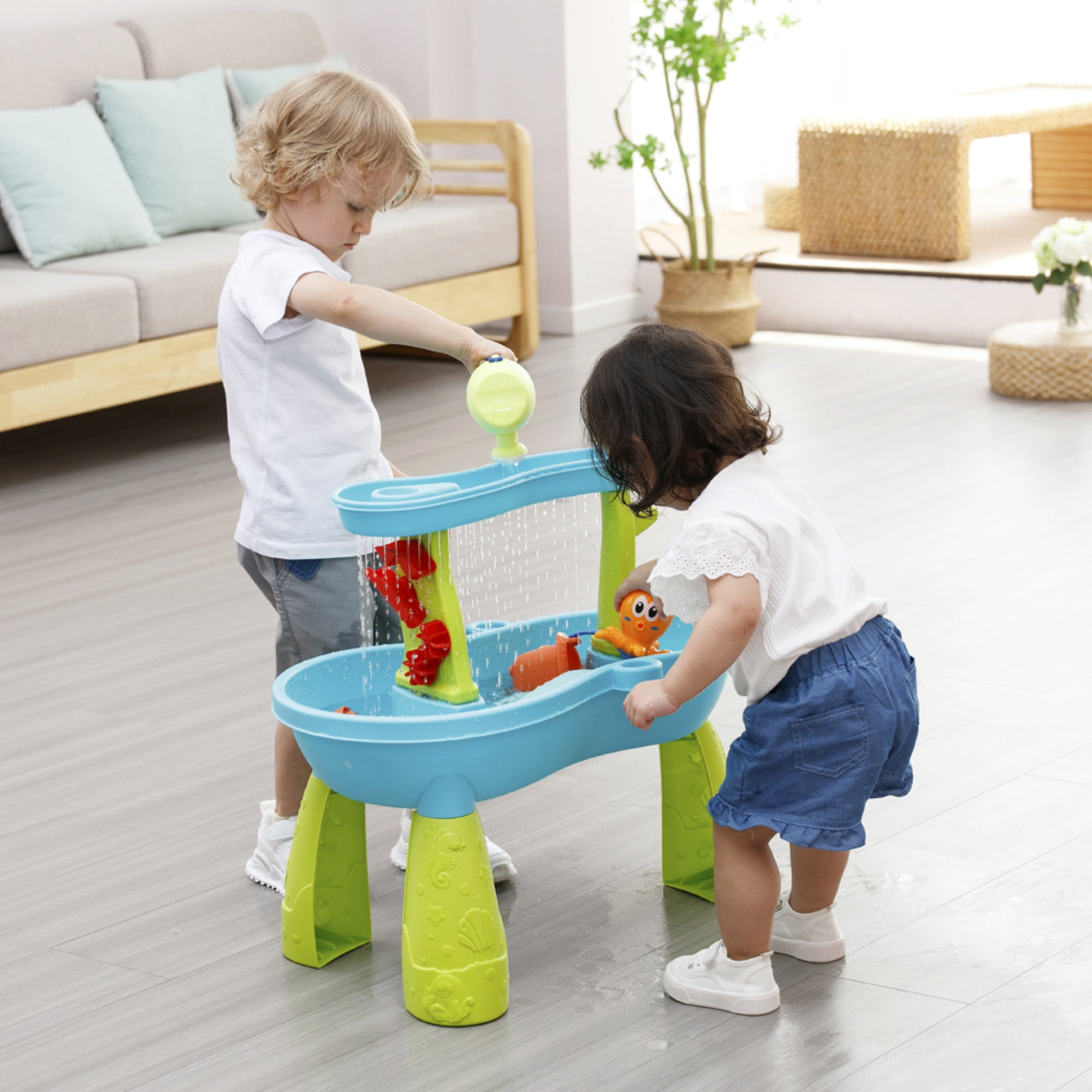 Trimate Toddler Sensory Sand and Water 2 Tier Table | Indoor & Outdoor Play Kids