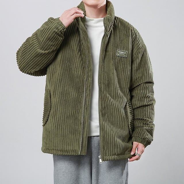 Puntoco Chaqueta Gruesa De Algodón Con Capucha Y Mangas Largas De Color Liso Para Hombre De Moda