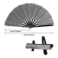 thumbnail image 3 of Large Holographic Folding Hand Fan, Folding Hand Wave Fan, Clap Fans For Line Dancing, Foldable Craft Holding Laser Colors Hand Fan, For Line Dancing,Party, Dance Enthusiasts Gift, 3 of 6