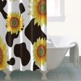 thumbnail image 5 of Rustic Country Boho Sunflower Shower Curtain 36x72, Yellow Floral Wildflower Bee Butterfly Design, Quick-Dry Polyester with Hooks, Vintage Farmhouse Bathroom Decor, 5 of 5