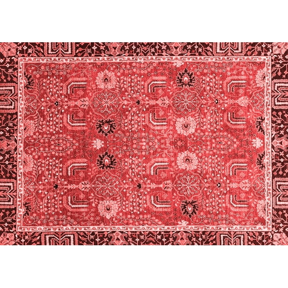 Ahgly Company Indoor Rectangle Oriental Red Traditional Area Rugs, 2' x 4'