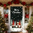 thumbnail image 2 of SLYNSHome Christmas Door Cover Merry Xmas Door Cover Decorations Santa Claus Snowmen Door Banner for Holiday Backdrop Party Supplies - 35 X 71 Inch, 2 of 7