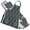 Carbon Black Block, variant on 5 Pcs Kitchen Set Heat Resistant Oven Mitts and Non-Slip Pot Holders with Adjustable Cooking Apron Vibrant Woodblock Landscapes