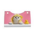 thumbnail image 2 of Naloa A Funny Cat Print Leather Tissue Box Cover Rectangle | Long Tissue Box Cover | Tissue Box Holder | Tissue Holder for Bathroom, 2 of 9