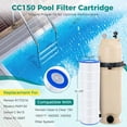thumbnail image 2 of Fil-Fresh CC150 Pool Filter Cartridge Compatible with Pentair Clean & Clear 150, CCRP 150 | Replaces R173216 Pleatco PAP150 Unicel C-9415 Filbur FC-0687 Predator 150 | 31-1/8" x 10-1/16" OD x 6" ID |, 2 of 12