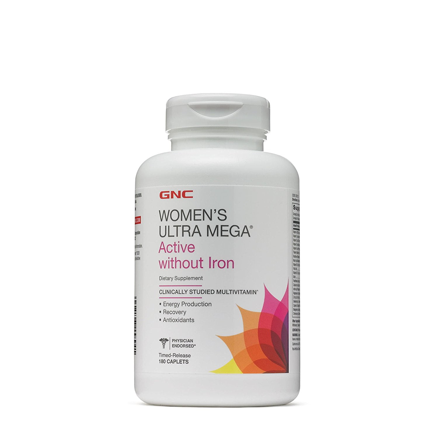 GNC Women's Ultra Mega Active without Iron Multivitamin ... GNC Women's Ultra Mega Active without Iron Multivitamin ...