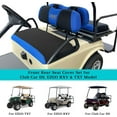 thumbnail image 5 of 10L0L Golf Cart Front Rear Seat Cover Set for EZGO TXT RXV & Club Car DS 2000-up Blue Black, 5 of 9