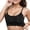 Black, variant on Plus Size Sports Bra Gym Bra Seamless Comfortable Sports Bra for Women Padded Workout Yoga Tank Top with Sexy Back Wrap Design