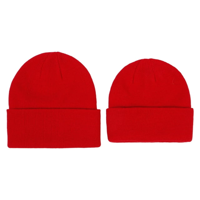 KIHOUT Tuque Classique d'Hiver en Tricot pour Enfants, Bonnet Uni, Bonnet Skull pour Tout-Petits Garçons Filles