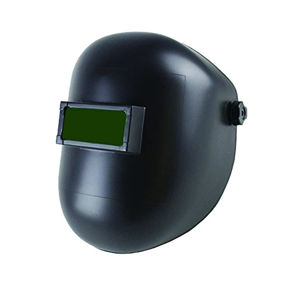 Sellstrom Nylon Super Slim Welding Helmet with 4-1/4" x 2" Sel-Snap Fixed Front, Black, S28501