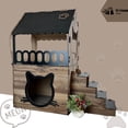 thumbnail image 4 of Indoor Wooden  House for 2 Cats - Spacious Multi-Pet Shelter -  Wood, Cozy Design - Dog Bed, 4 of 6